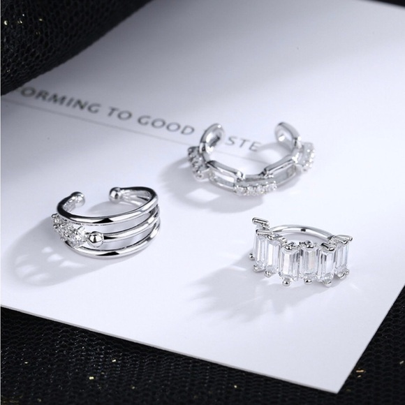 Single Accent Copper Fashion Cuff Style No Piercing Earring - Picture 2 of 8